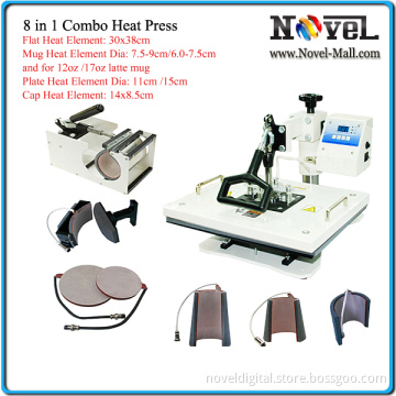 8 in 1 Combo Heat Press Machine for T-Shirts (DHP-801)